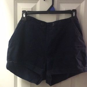 MODA INTERNATIONAL 100% Cotton Navy Boat Shorts